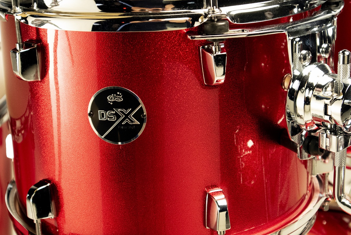 Set tobe acustice x DS Drum DSX Stage Candy Red Sparkle - imagine 3