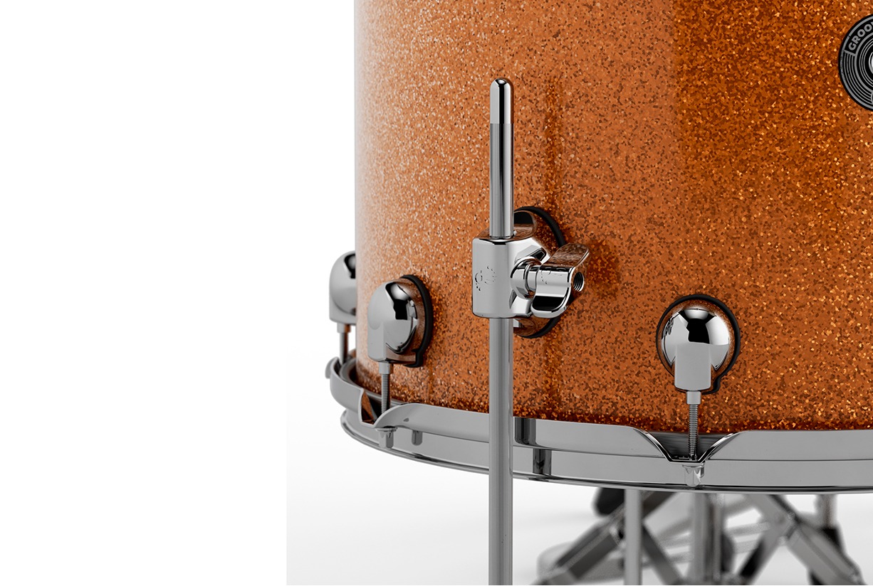 Set tobe acustice x DS Drum Groove Master Studio Orange Galaxy Wrap - imagine 4