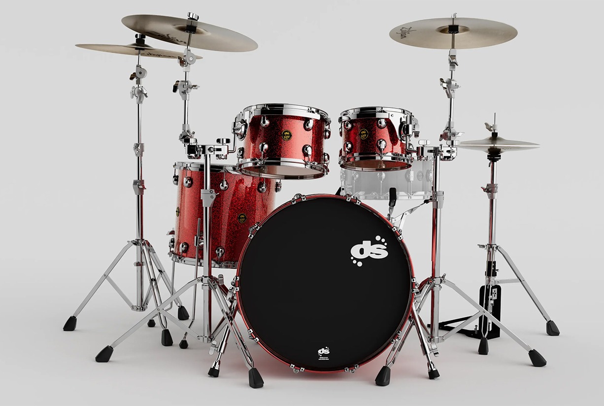 DS-Drum-Fury_Red_Sparkle_Studio