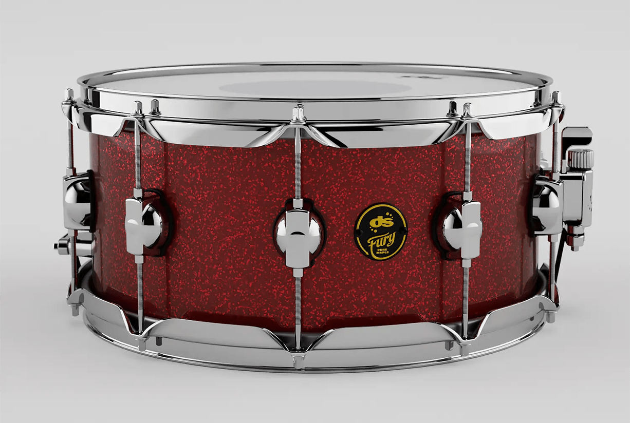 DS Drum Snare Drum Fury Red Sparkle