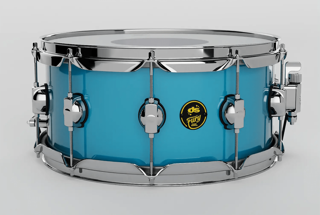 DS Drum Fury Metallic Teal Snare