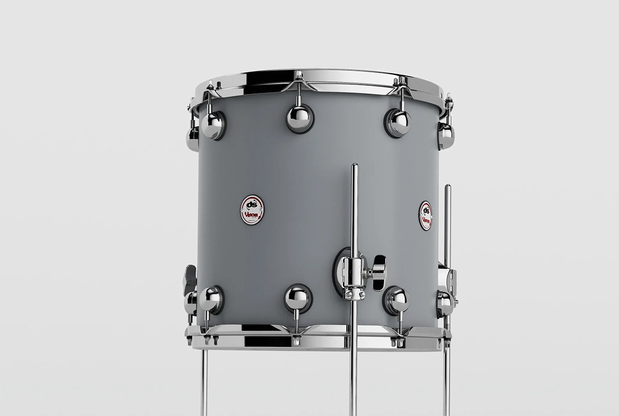 DS Drum Venom Floor Tom Racing Grey 14"x14"