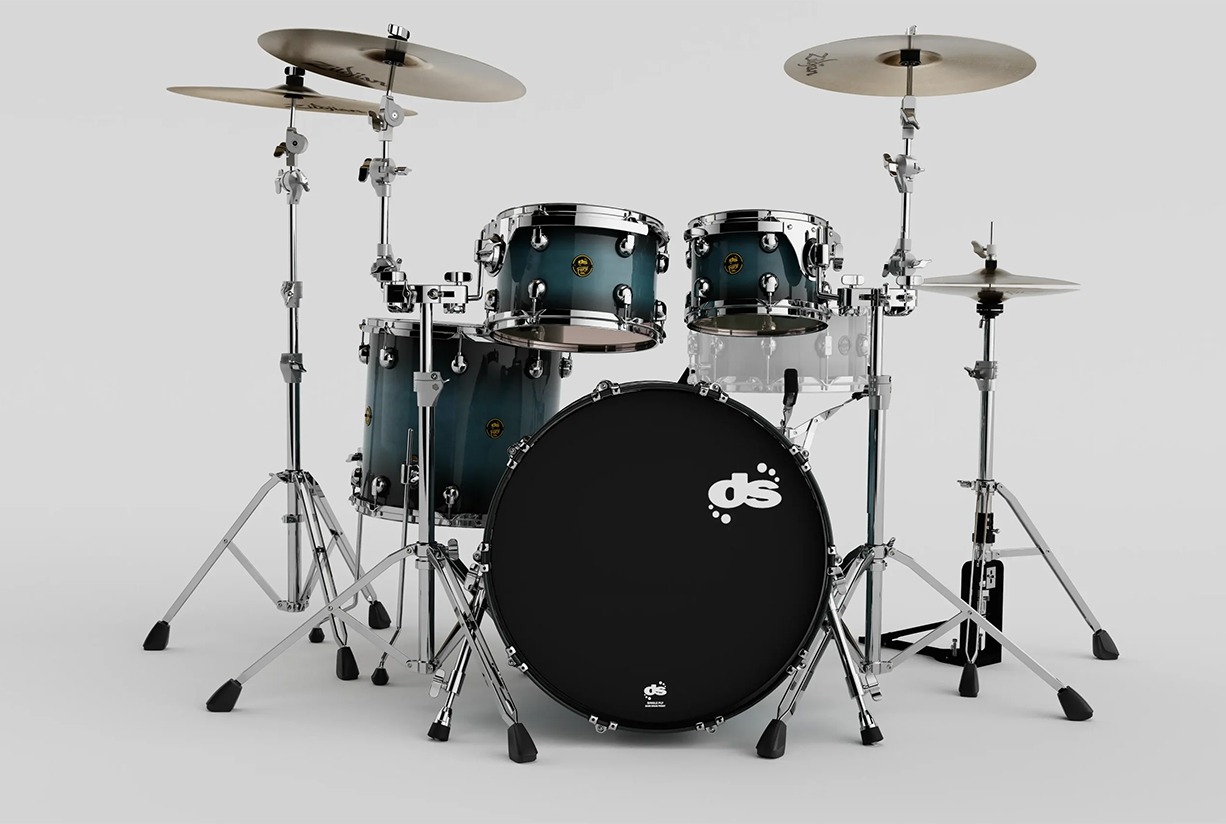 DS Drum Fury Studio Petrol Burst Set