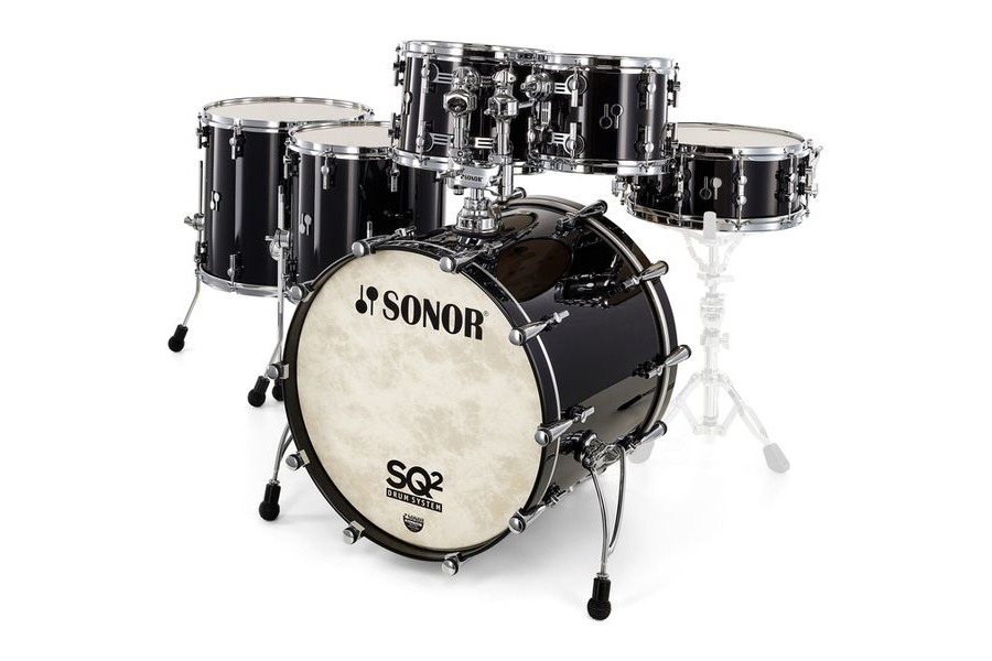 Sonor SQ2 2up and 2down Deep Black Set
